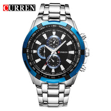 Load image into Gallery viewer, CURREN Fashion Business Men Watch Analog Sport Clock Stainless Steel Waterproof Wrist Watch For Men Male Clock relogio masculino