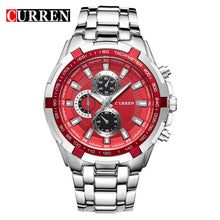 Load image into Gallery viewer, CURREN Fashion Business Men Watch Analog Sport Clock Stainless Steel Waterproof Wrist Watch For Men Male Clock relogio masculino