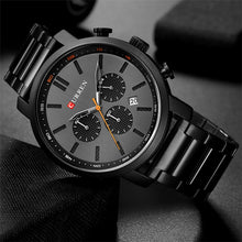 Load image into Gallery viewer, CURREN Men Chronograph Watches for Gifts Top Brand Luxury Fashion Waterproof Calendar Stainless Steel Sports Military Male Clock
