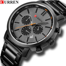 Load image into Gallery viewer, CURREN Men Chronograph Watches for Gifts Top Brand Luxury Fashion Waterproof Calendar Stainless Steel Sports Military Male Clock