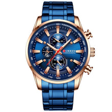 Load image into Gallery viewer, New Watches for Men Top Luxury Brand CURREN Quartz Men’s Watch Sport Waterproof Wrist Watches Chronograph Date Relogio Masculino