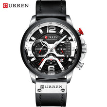 Load image into Gallery viewer, Top  CURREN Brand Casual Fashion Watches for Male Sport Military Leather Wrist Watch Men Watch Chronograph Relojes Hombre