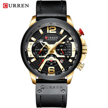 Load image into Gallery viewer, Top CURREN Brand Sport Casual  Watches for Men Luxury Military Leather Wrist Man Watch Clock Fashion Waterproof Wristwatch