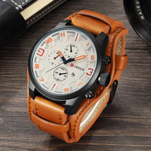 Load image into Gallery viewer, CURREN Top Brand Luxury Mens Watches Male Clocks Date Sport Military Clock Leather Strap Quartz Business Men Watch Gift 8225