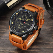 Load image into Gallery viewer, CURREN Top Brand Luxury Mens Watches Male Clocks Date Sport Military Clock Leather Strap Quartz Business Men Watch Gift 8225