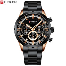 Load image into Gallery viewer, Curren Men's Watch Blue Dial Stainless Steel Band Date Mens Business Male Watches Waterproof Luxuries Men Wrist Watches for Men
