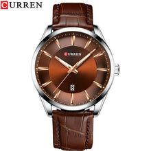 Load image into Gallery viewer, CURREN New Quartz Watches for Men Leather Strap Male Wristwatches Top Luxury Brand Business Men's Clock Reloj Hombres
