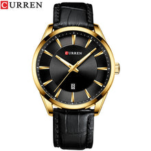Load image into Gallery viewer, CURREN New Quartz Watches for Men Leather Strap Male Wristwatches Top Luxury Brand Business Men's Clock Reloj Hombres