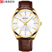 Load image into Gallery viewer, CURREN New Quartz Watches for Men Leather Strap Male Wristwatches Top Luxury Brand Business Men's Clock Reloj Hombres