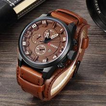 Load image into Gallery viewer, CURREN 8225 Mens Watches Waterproof Top Brand Luxury Calendar Fashion Male Clock Leather Sport Military Men Wristwatch Dropship