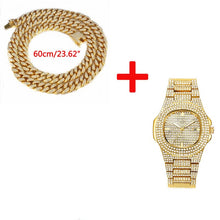 Load image into Gallery viewer, Dropshipping Mens Watches Top Brand Luxury Iced Out Watch Diamond Watch for Men Stainless Steel Business Wristwatch Man Hip Hop