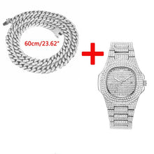 Load image into Gallery viewer, Dropshipping Mens Watches Top Brand Luxury Iced Out Watch Diamond Watch for Men Stainless Steel Business Wristwatch Man Hip Hop
