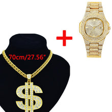 Load image into Gallery viewer, Dropshipping Mens Watches Top Brand Luxury Iced Out Watch Diamond Watch for Men Stainless Steel Business Wristwatch Man Hip Hop