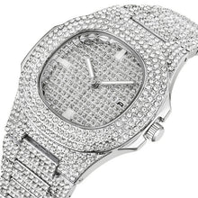 Load image into Gallery viewer, Dropshipping Mens Watches Top Brand Luxury Iced Out Watch Diamond Watch for Men Stainless Steel Business Wristwatch Man Hip Hop