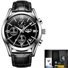 Load image into Gallery viewer, Relogio Masculino LIGE Mens Watches Top Brand Luxury Men's Fashion Business Waterproof Quartz Watch For Men Casual Leather Watch