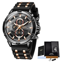 Load image into Gallery viewer, 2020 New Mens Watches Top Brand Luxury Watch Men Military Waterproof Silicone strap Quartz Wrist Watch For Men Sport Chronograph