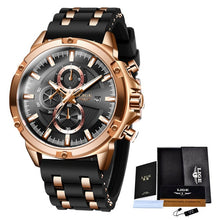 Load image into Gallery viewer, 2020 New Mens Watches Top Brand Luxury Watch Men Military Waterproof Silicone strap Quartz Wrist Watch For Men Sport Chronograph