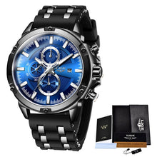 Load image into Gallery viewer, 2020 New Mens Watches Top Brand Luxury Watch Men Military Waterproof Silicone strap Quartz Wrist Watch For Men Sport Chronograph