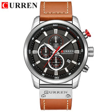 Load image into Gallery viewer, CURREN 8291 Luxury Brand Men Analog Digital Leather Sports Watches Men's Army Military Watch Man Quartz Clock Relogio Masculino