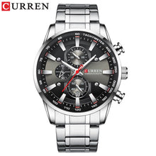 Load image into Gallery viewer, Relogio Masculino Mens Watches Top Brand Luxury Curren Business Watch Men 2019 Chronograph Wrist Watches For Men Blue Watches