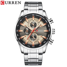 Load image into Gallery viewer, Relogio Masculino Mens Watches Top Brand Luxury Curren Business Watch Men 2019 Chronograph Wrist Watches For Men Blue Watches
