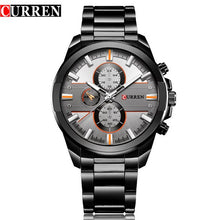 Load image into Gallery viewer, CURREN Classic Stainless Steel Strap Watches Men Military Analog Quartz Wristwatch For Mens Clock Casual Male Watch erkek saati