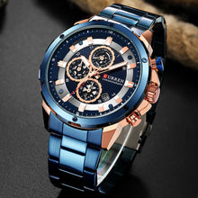 Load image into Gallery viewer, CURREN 8323 Chronograph Sport Watches for Men Business Casual Wristwatch with Calendar Quartz Men's Watch Male Clock Relojes